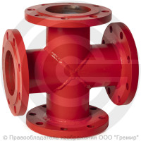 Крест фланцевый КФ стальной Ду 200-125 Ру-10 КЗСД