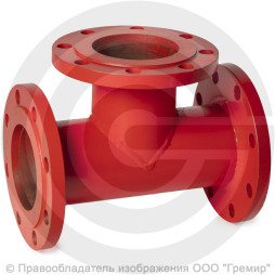 Тройник фланцевый ТФ стальной Ду 150-65 Ру-16 КЗСД