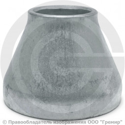 Переход 133х5-76х3,5 (Ду 125-65) оцинкованный концентрический ГОСТ 17378 КАЗ