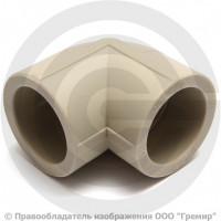 Угольник PP-R серый Дн 25 90гр Wavin Ekoplastik