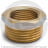 Футорка латунная ВР-НР (ВН-НАР) Ду 8-15 (1/4&quot;- 1/2&quot;) никель Aquasfera