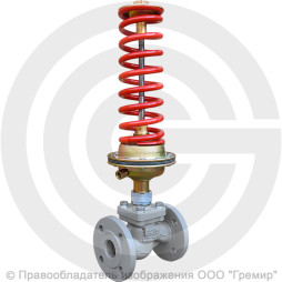 Регулятор давления прямого действия НО "после себя" чугунный фланцевый Ду-80 Ру-16 Kvy=100м3/ч 0,05-0,3 МПа Энерготехномаш УРРД-НО-РД