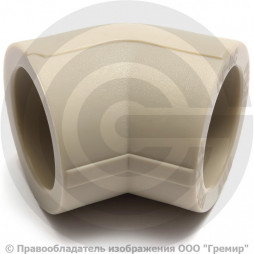 Угольник PP-R серый Дн 40 45гр Wavin Ekoplastik