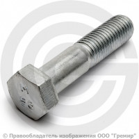Болт стальной оцинкованный М24х170 DIN 931 (неполная резьба)