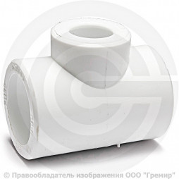 Тройник PP-R переходной белый внутренняя пайка Дн 20-25-20 RTP (РосТурПласт) 16263