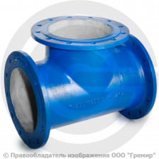 Тройник фланцевый ТФ Ду 350-350 (800-400) ВЧШГ с ЦПП цинк+AL ГОСТ ISO 2531-2012