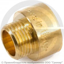 Переход латунный (переходник) ВР-НР (ВН-НАР) Ду 8-4 (1/4"- 1/8") STOUT