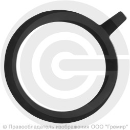Прокладка фланцевая резиновая ТМКЩ Ду-400 Ру-10 (495х421х5) 5 мм с ушком исп.А ГОСТ 15180-86