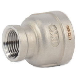 Муфта нержавеющая AISI 304 переходная Ду 20-15 (3/4"-1/2")