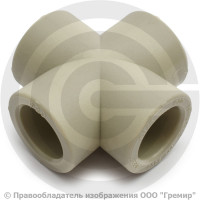 Крестовина PP-RCT серая Дн 40 Wavin Ekoplastik