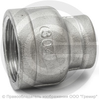 Муфта нержавеющая AISI 304 переходная Ду 32-25 (1 1/4"-1")