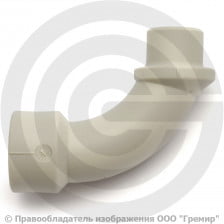 Отвод PP-R серый Дн 20 Wavin Ekoplastik