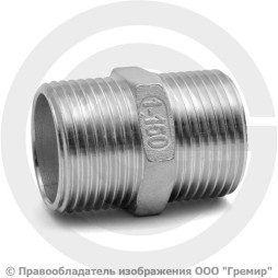 Ниппель нержавеющий AISI 304 НР (НАР) Ду-32 (1 1/4")