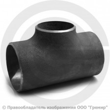 Тройник 133х4-89х3,5 (Ду 125-80) стальной (Ст.20) переходной Китай
