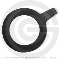 Прокладка фланцевая резиновая ТМКЩ Ду-100 Ру 10-16 (161х106х4) 4 мм с ушком исп.А ГОСТ 15180-86